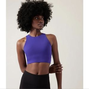 Athleta Conscious Crop Bra, Indigo Medium
